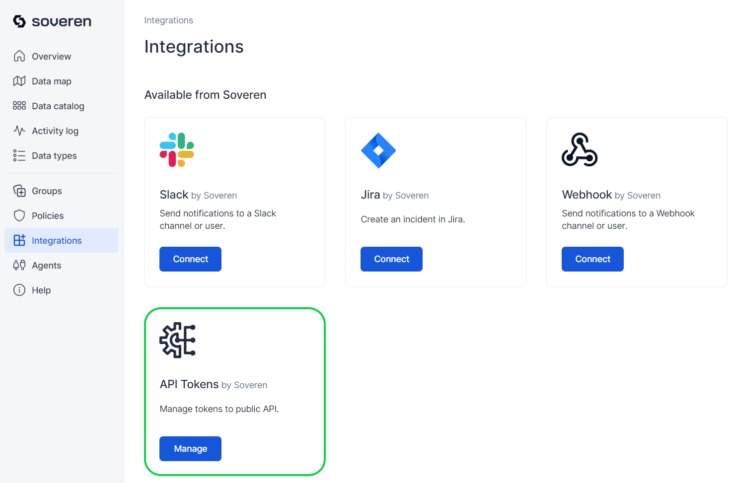 API Tokens in Integration