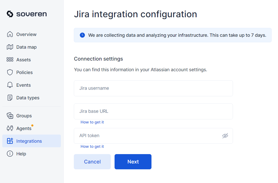 Jira connection settings